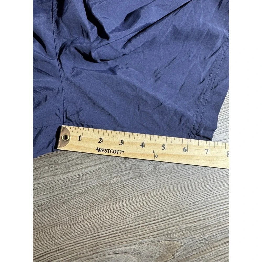 L.L.Bean Swim Trunks Mens XXL Navy Blue Lined Beach Shorts Drawstring Mesh Liner